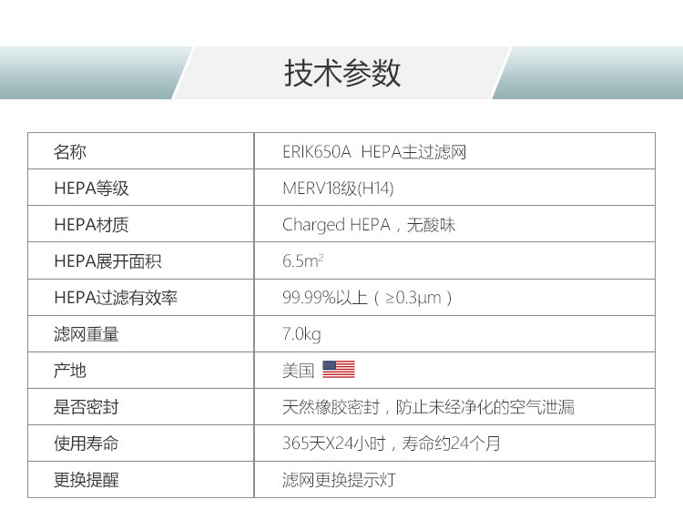 ERIK650A HEPA主過濾網(wǎng)13 ERIK650A HEPA主過濾網(wǎng)13