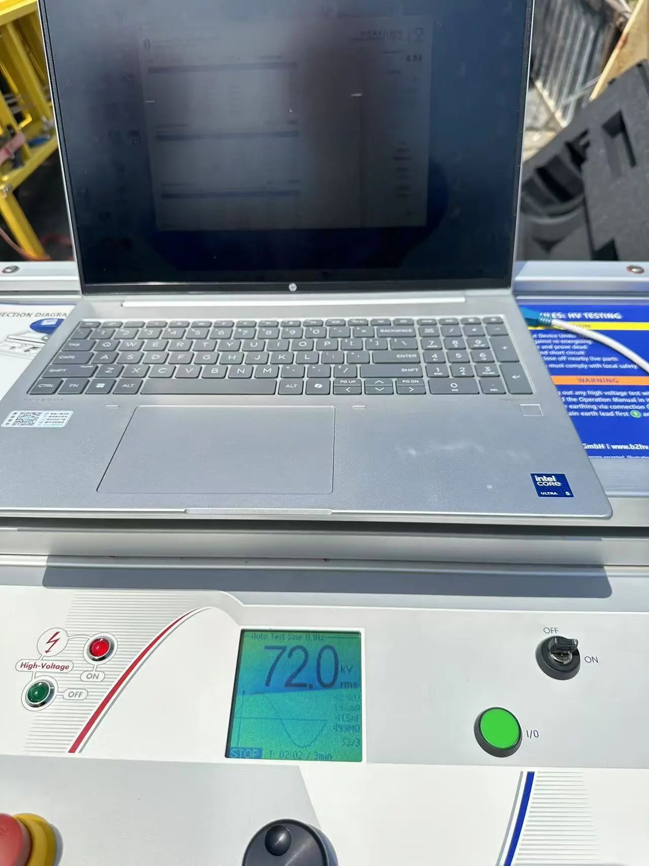 HVA120電纜故障檢測現(xiàn)場